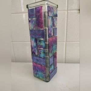 A vase that looks like space.